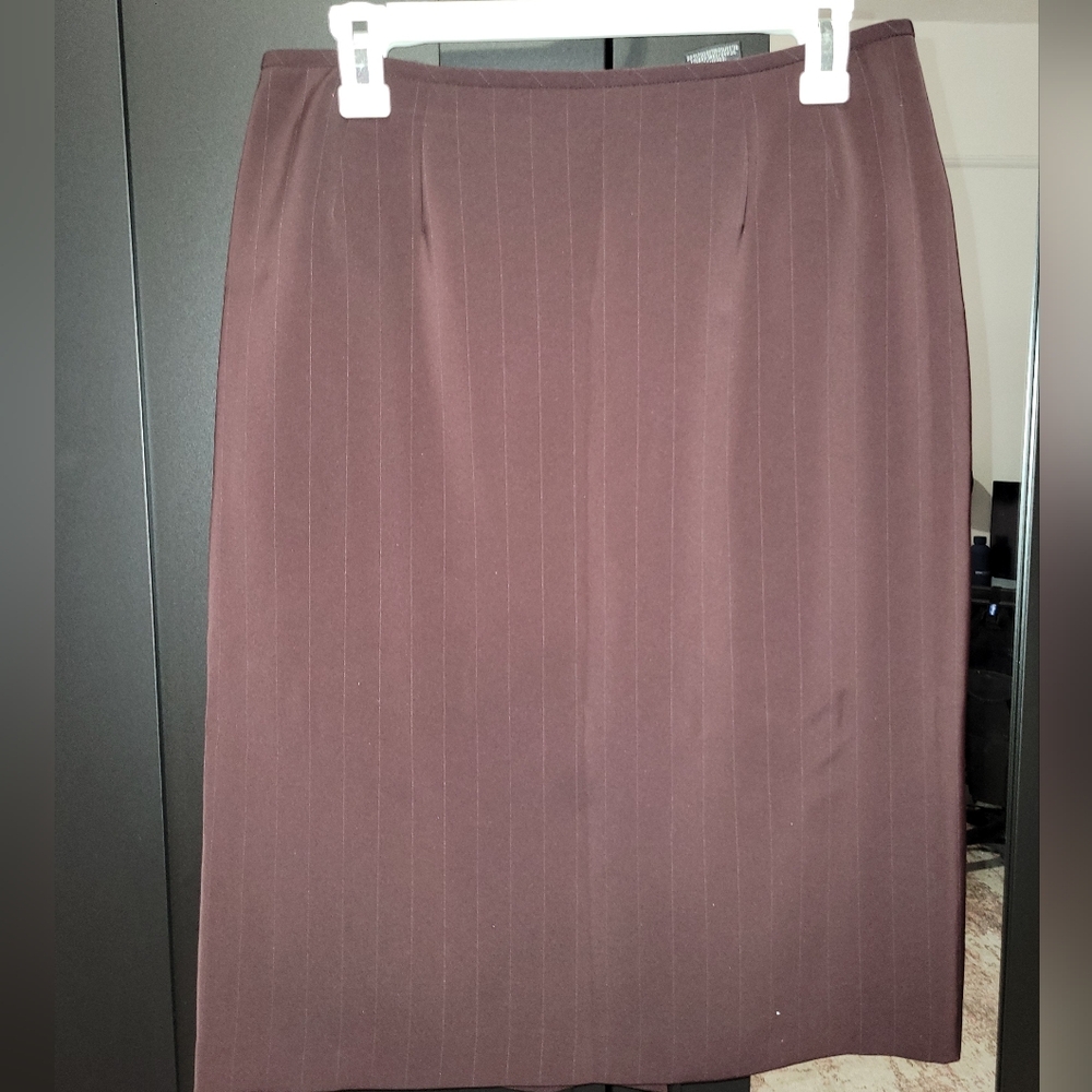 Anne Klein Deep Maroon Pencil Skirt